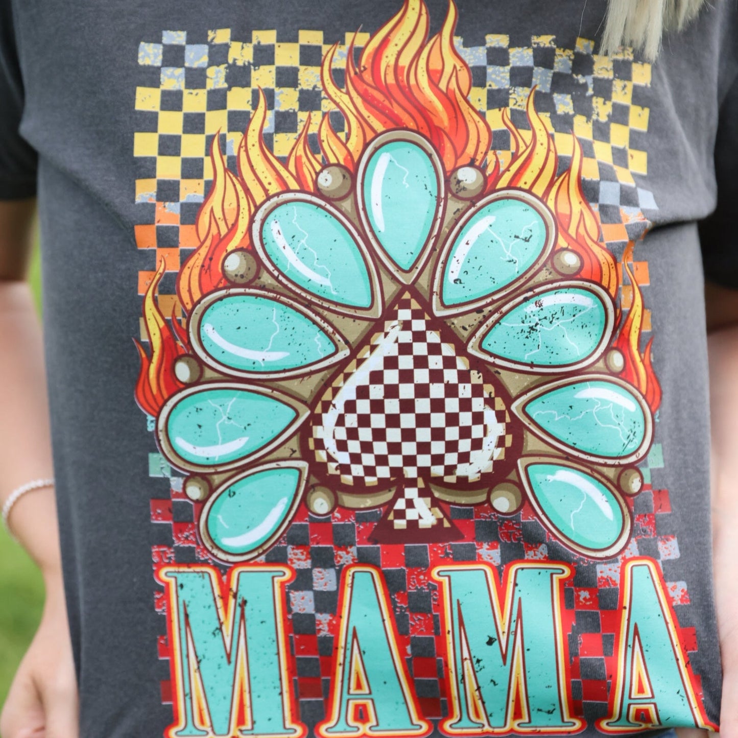 Flamin Mama Concho Graphic Tee