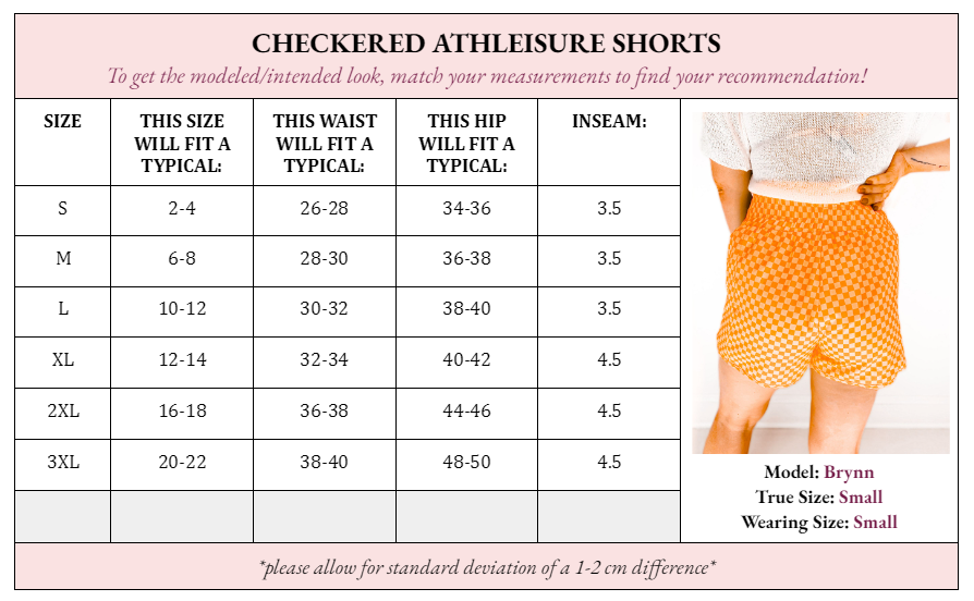 Cheyenne Athleisure Checkered Shorts - Girl Code Couture