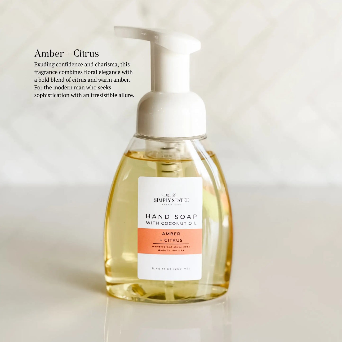 Amber + Citrus Men’s Foaming Hand Soap