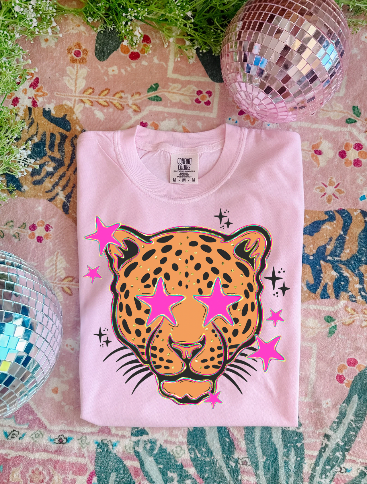 Preppy Leopard Graphic Tee