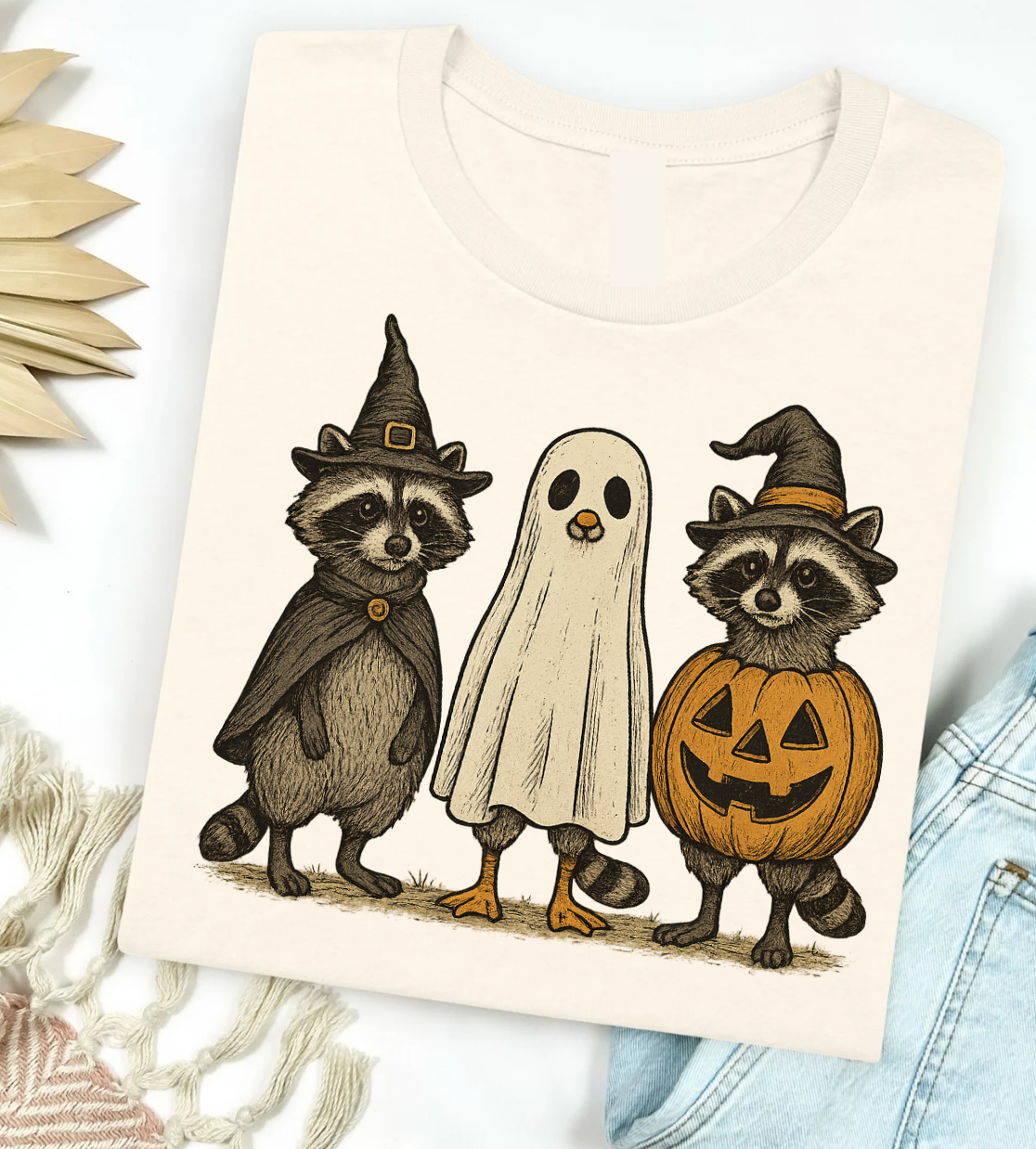 Racoon Ghost Graphic Tee