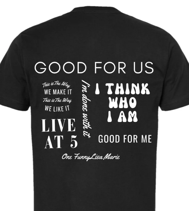 Lisa Marie I'm Done With It Collage Tee