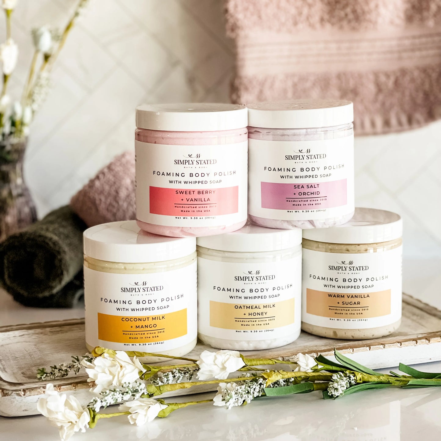 An exfoliating sugar scrub designed to smooth and refresh skin — our Body Polish supports winter skin recovery and self-care rituals. As temperatures warm, the Foaming Body Polish offers a lighter texture while maintaining the same customer-loved experience.
exfoliating scrub, sugar scrub, self care routine, winter skincare, spa at home, valentine self care