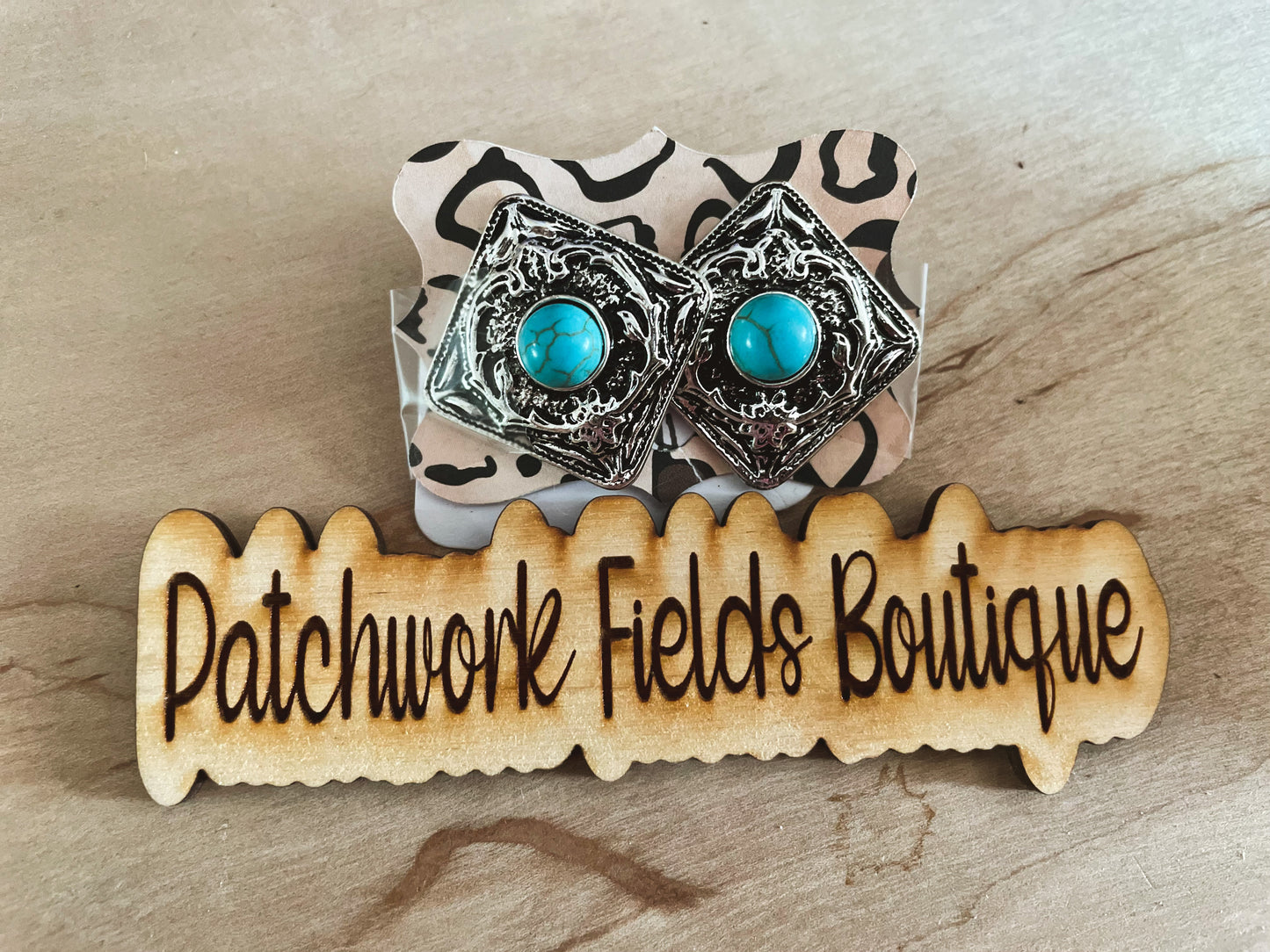 Vintage Turquoise Stud Earrings