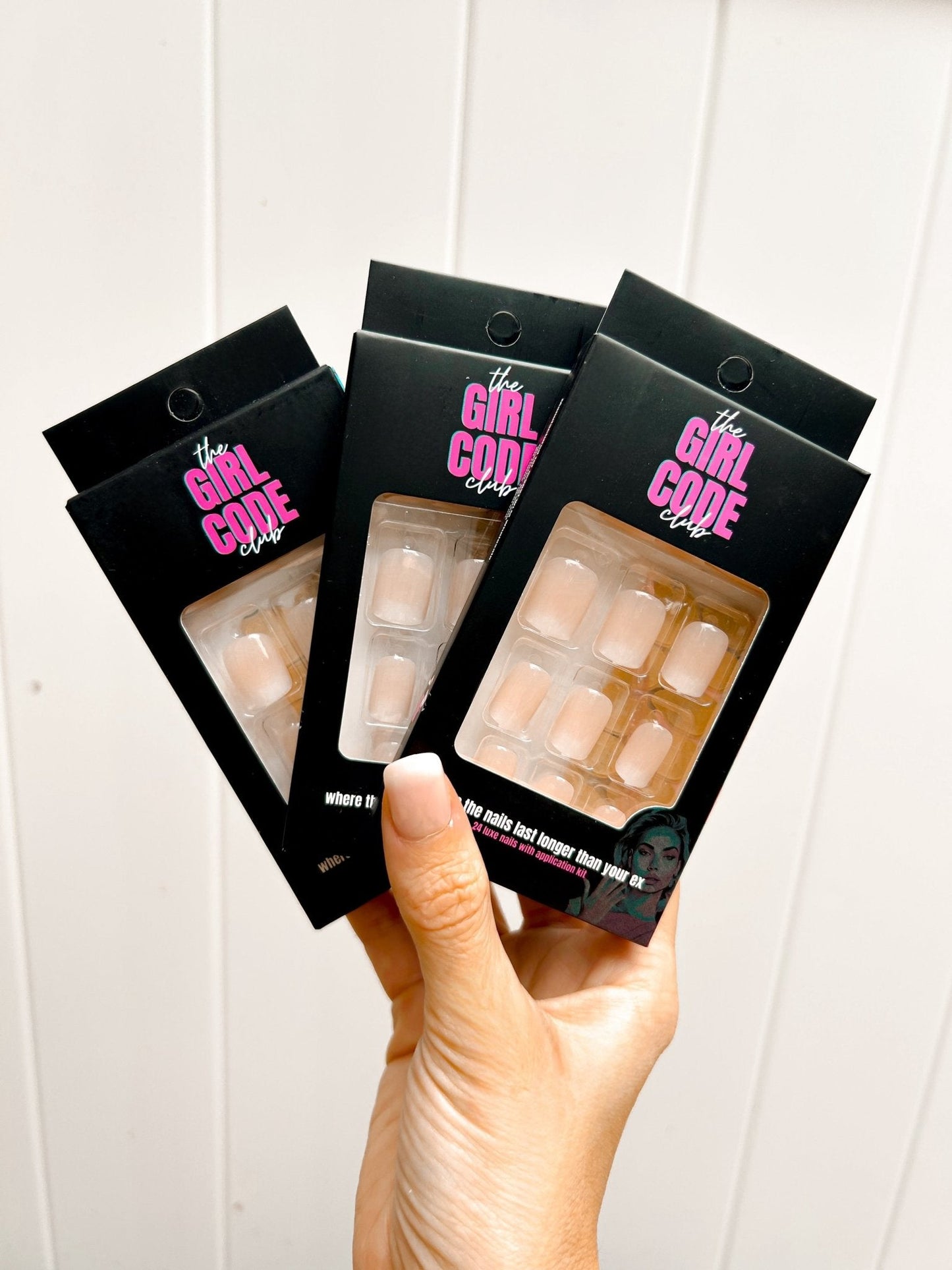 “Nude Attitude” Press - On Nail Kit - Girl Code Couture