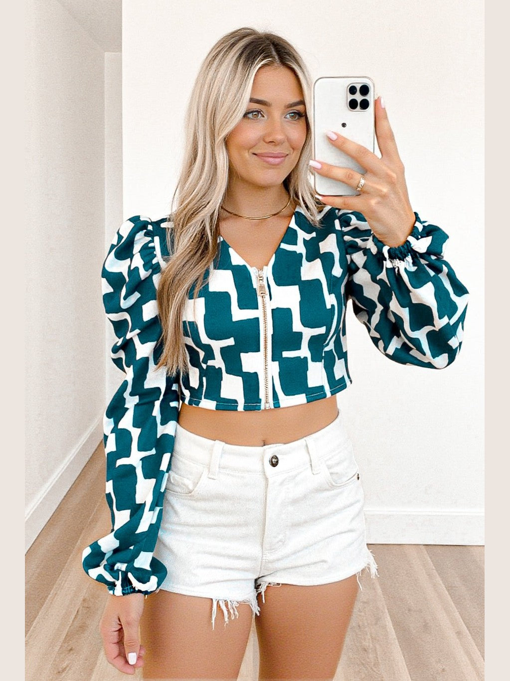 Zola Zip Up Crop Top - Girl Code Couture