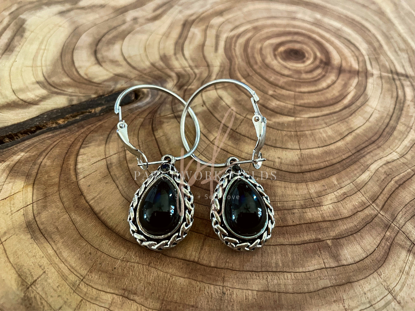 Midnight Elegance Teardrop Earrings