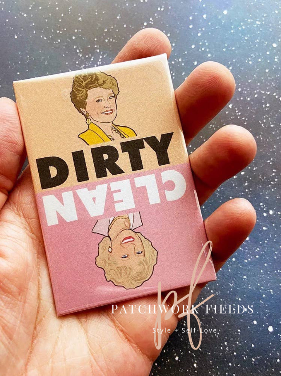 “Rose and Blanche" Dirty/Clean Dishwasher Magnet