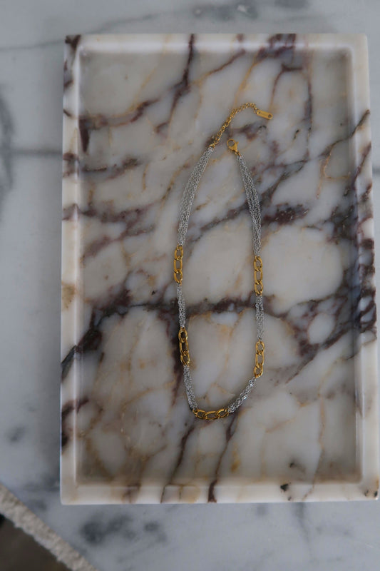 TWO TONED GRACE NECKLACE