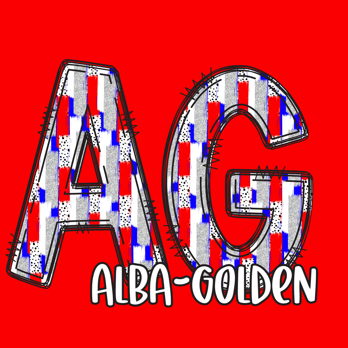 Paint Stroke Spirit Initial Graphic Tee