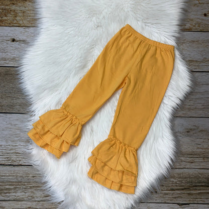 Knit Cotton Truffle Pants - Orange
