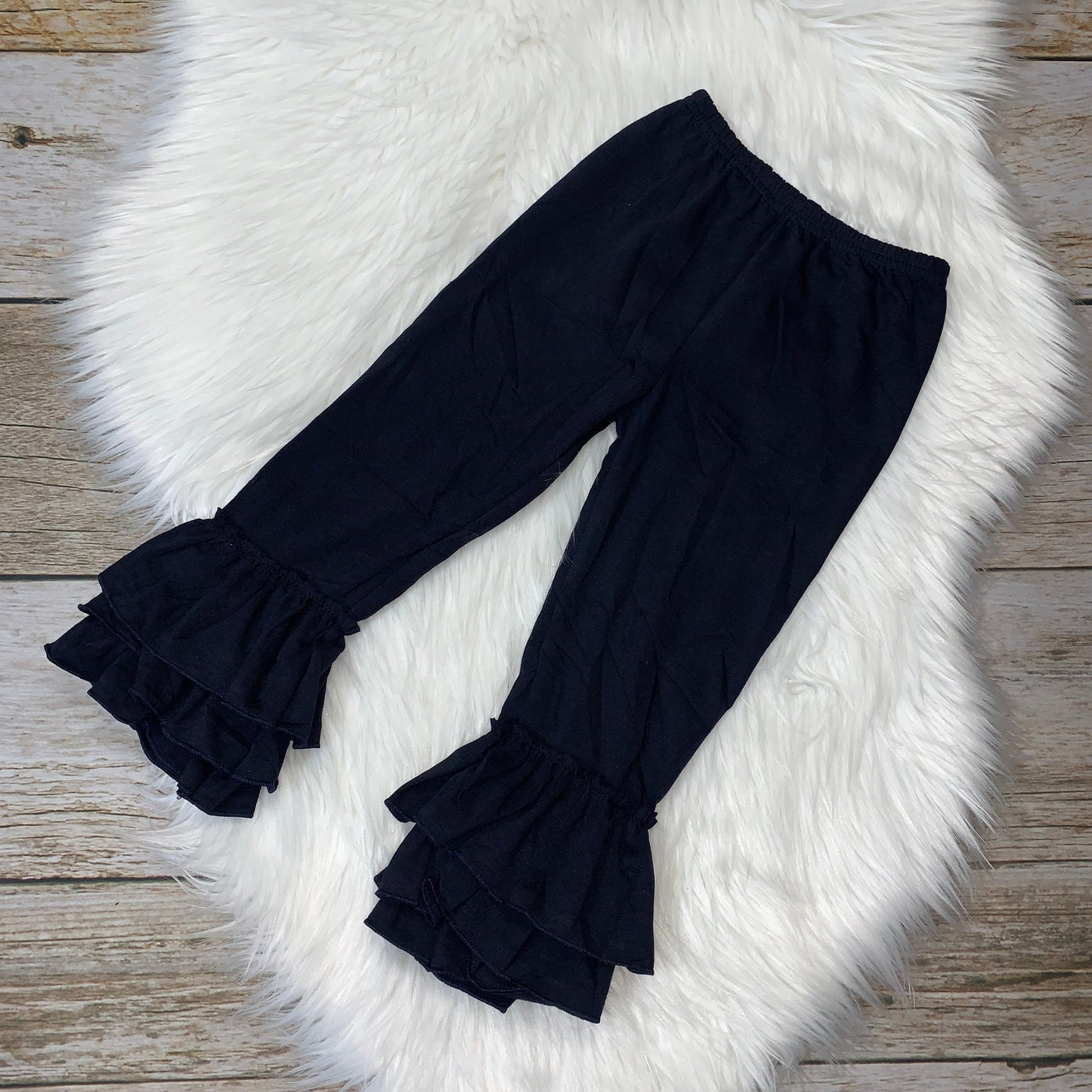 Knit Cotton Truffle Pants - Navy Blue