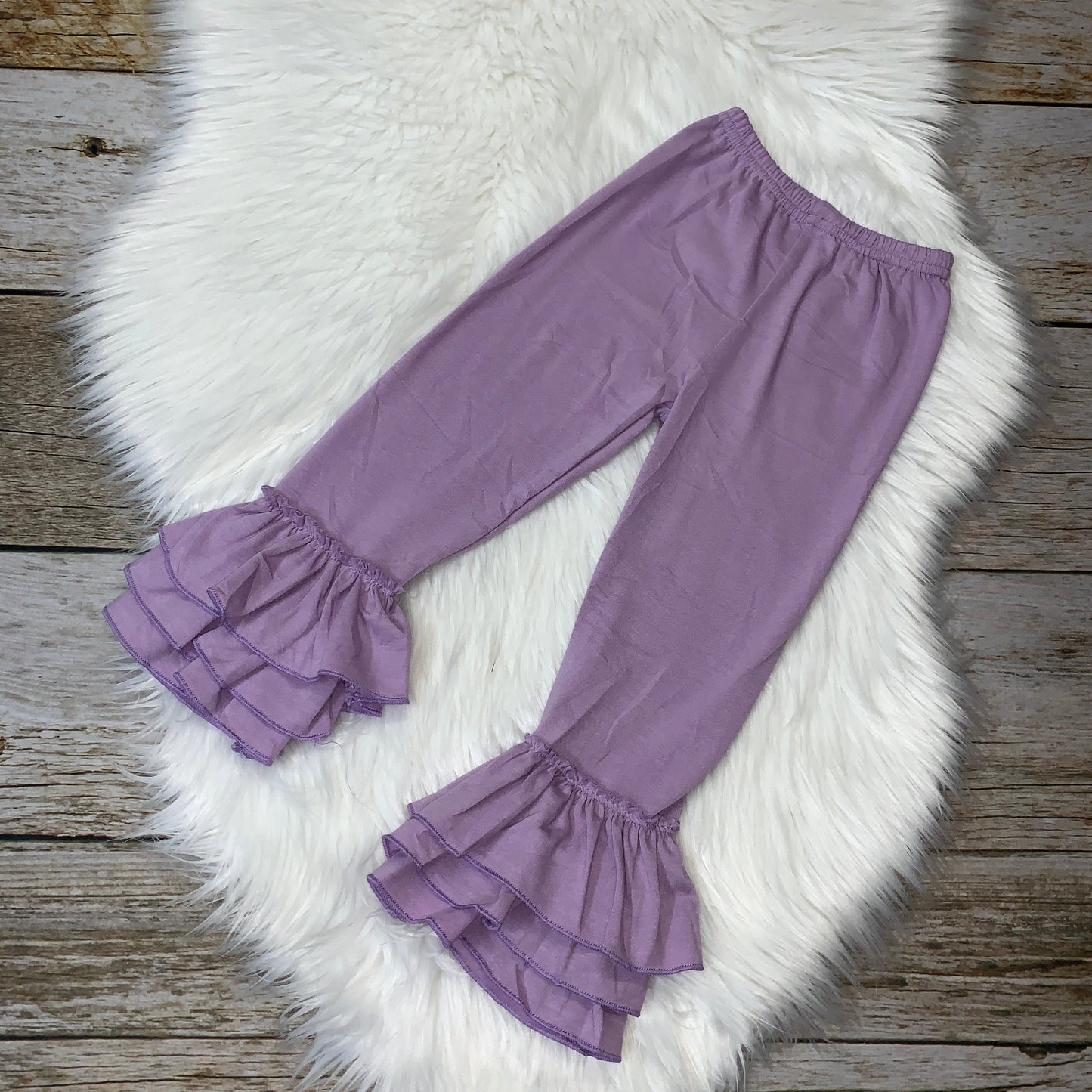 Knit Cotton Truffle Pants - Lavender