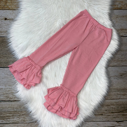 Knit Cotton Truffle Pants - Pink