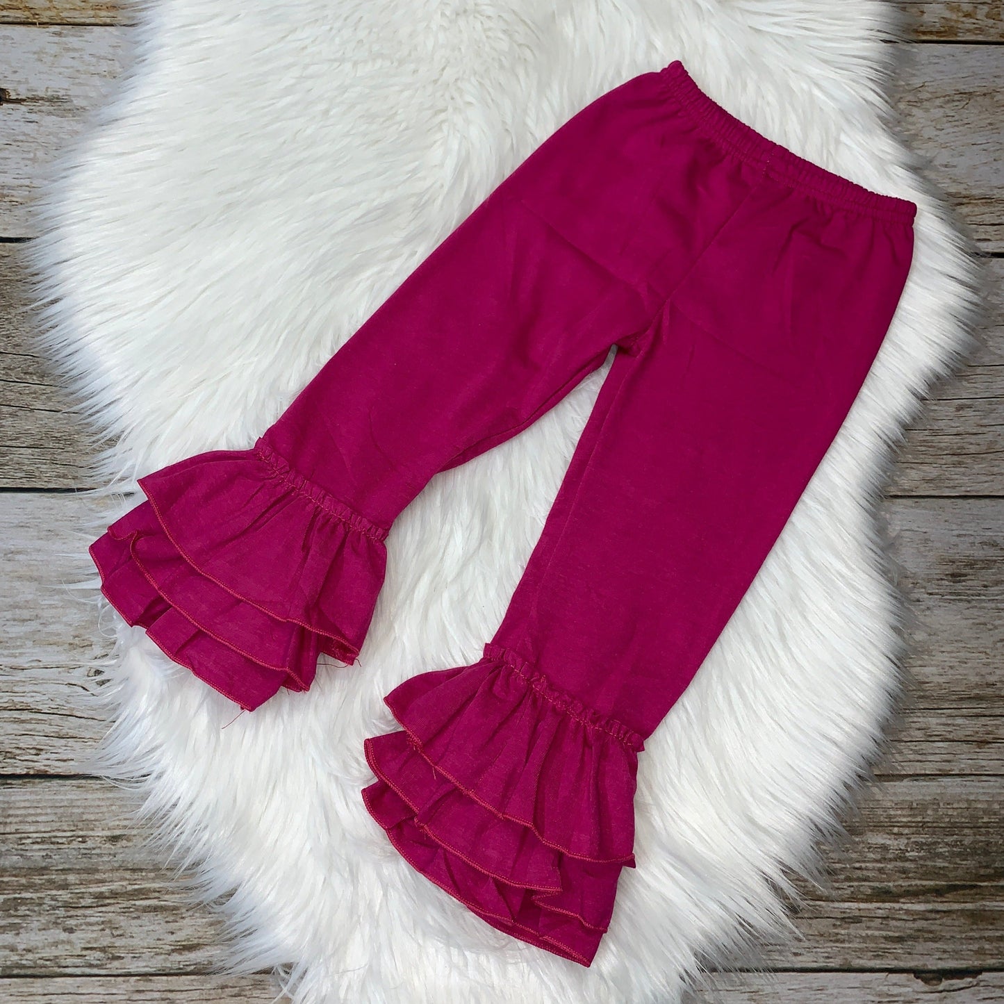 Knit Cotton Truffle Pants - Fushsia