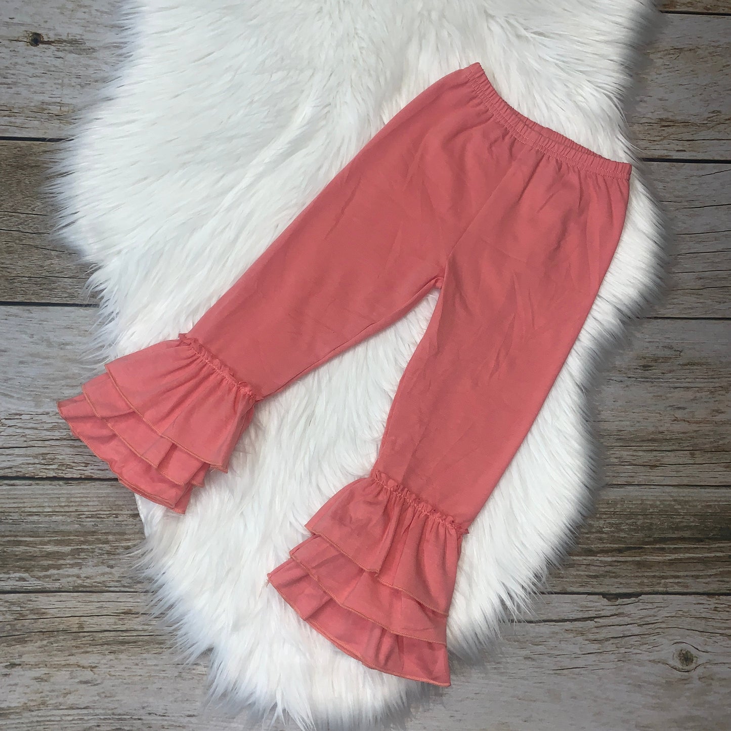 Knit Cotton Truffle Pants - Coral