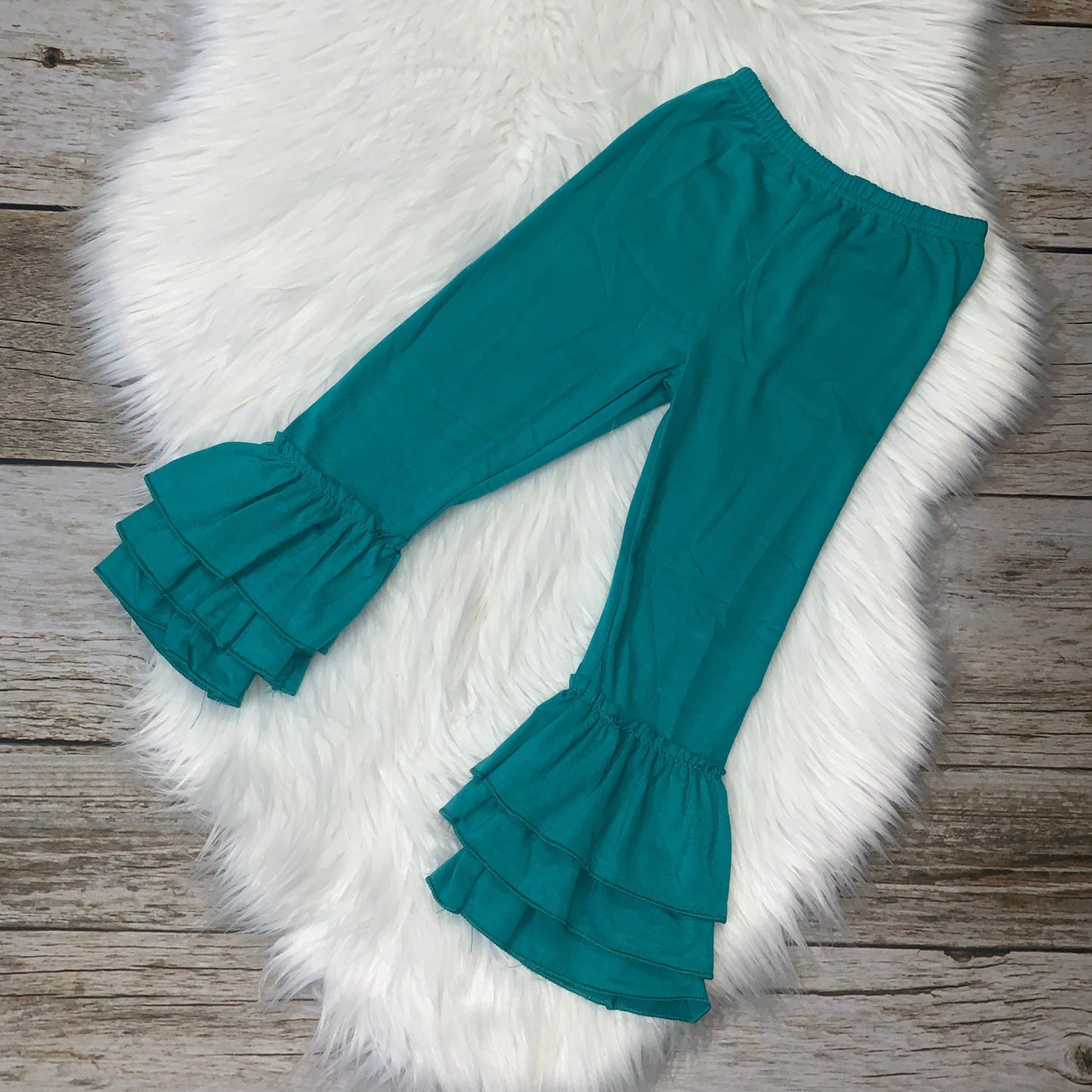 Knit Cotton Truffle Pants - Teal