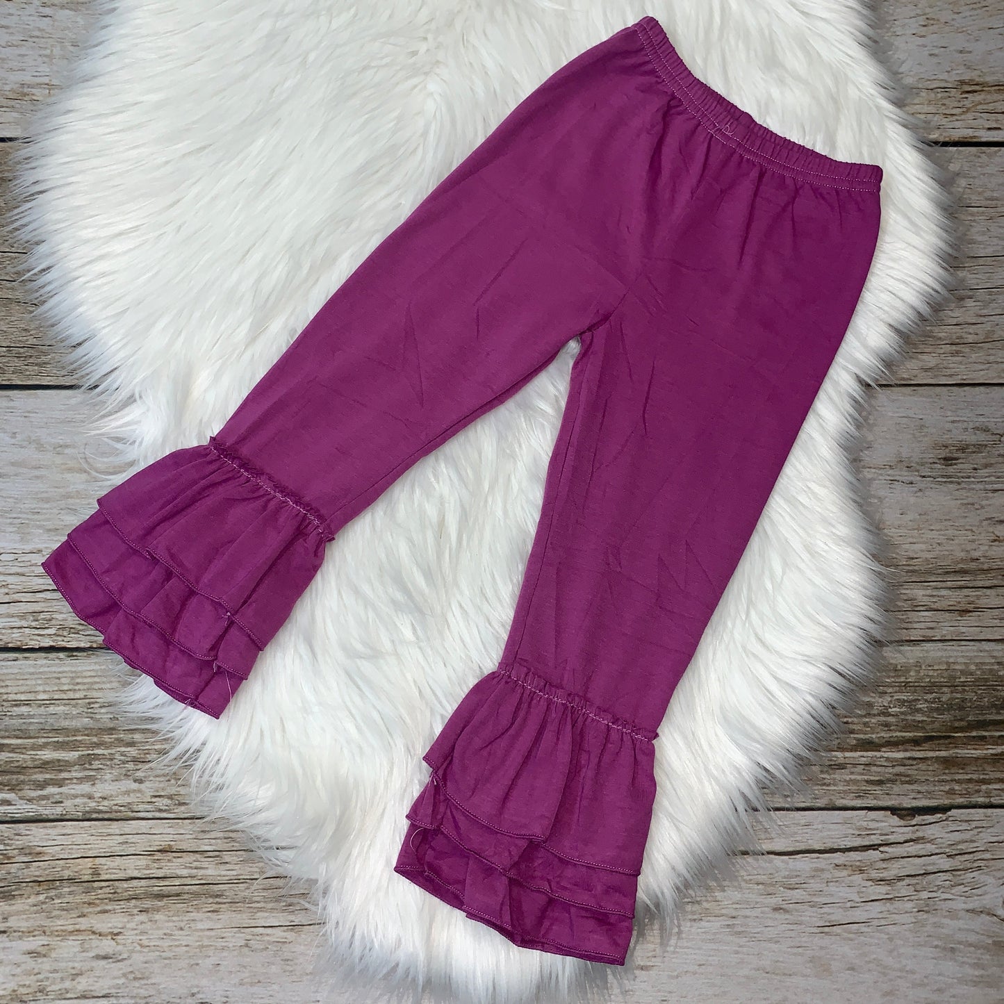 Knit Cotton Truffle Pants - Violet