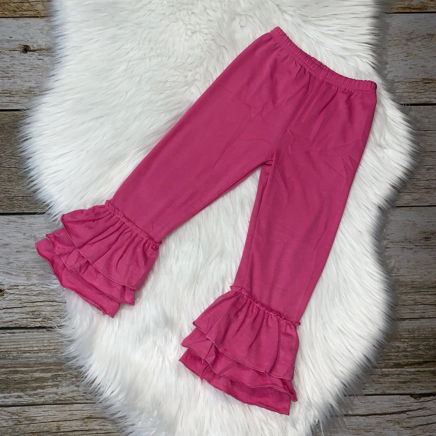 Knit Cotton Truffle Pants - Hot Pink