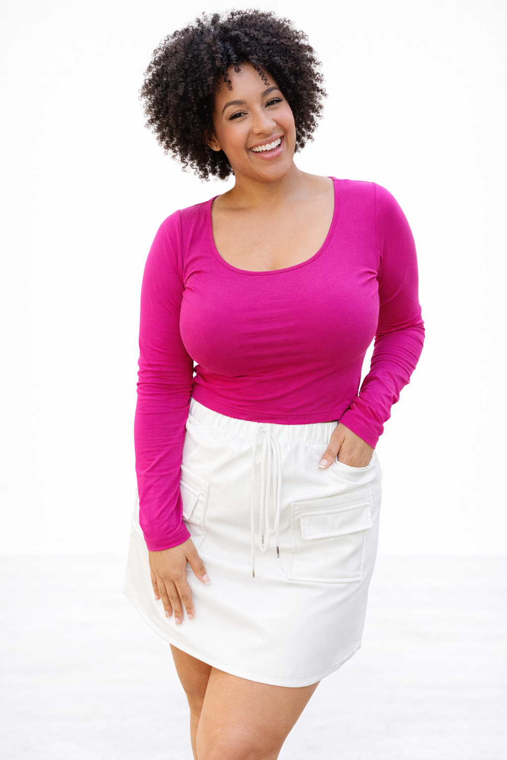 Campbell Cargo Vegan Leather Mini Skirt - Girl Code Couture