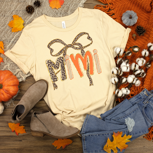 Mimi Leopard Bow Graphic Tee