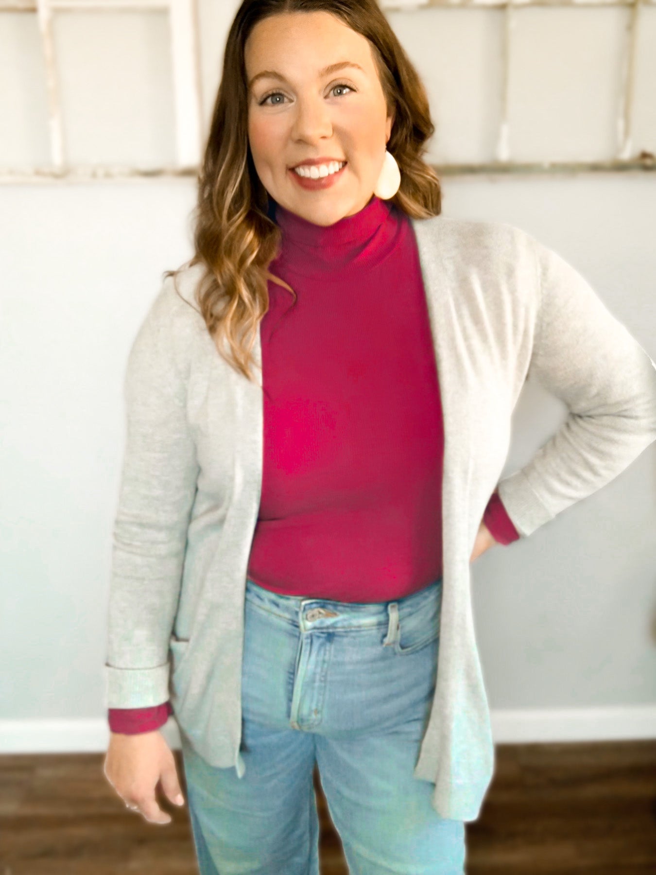 Emily Everyday Ribbed Turtleneck Bodysuit - Girl Code Couture