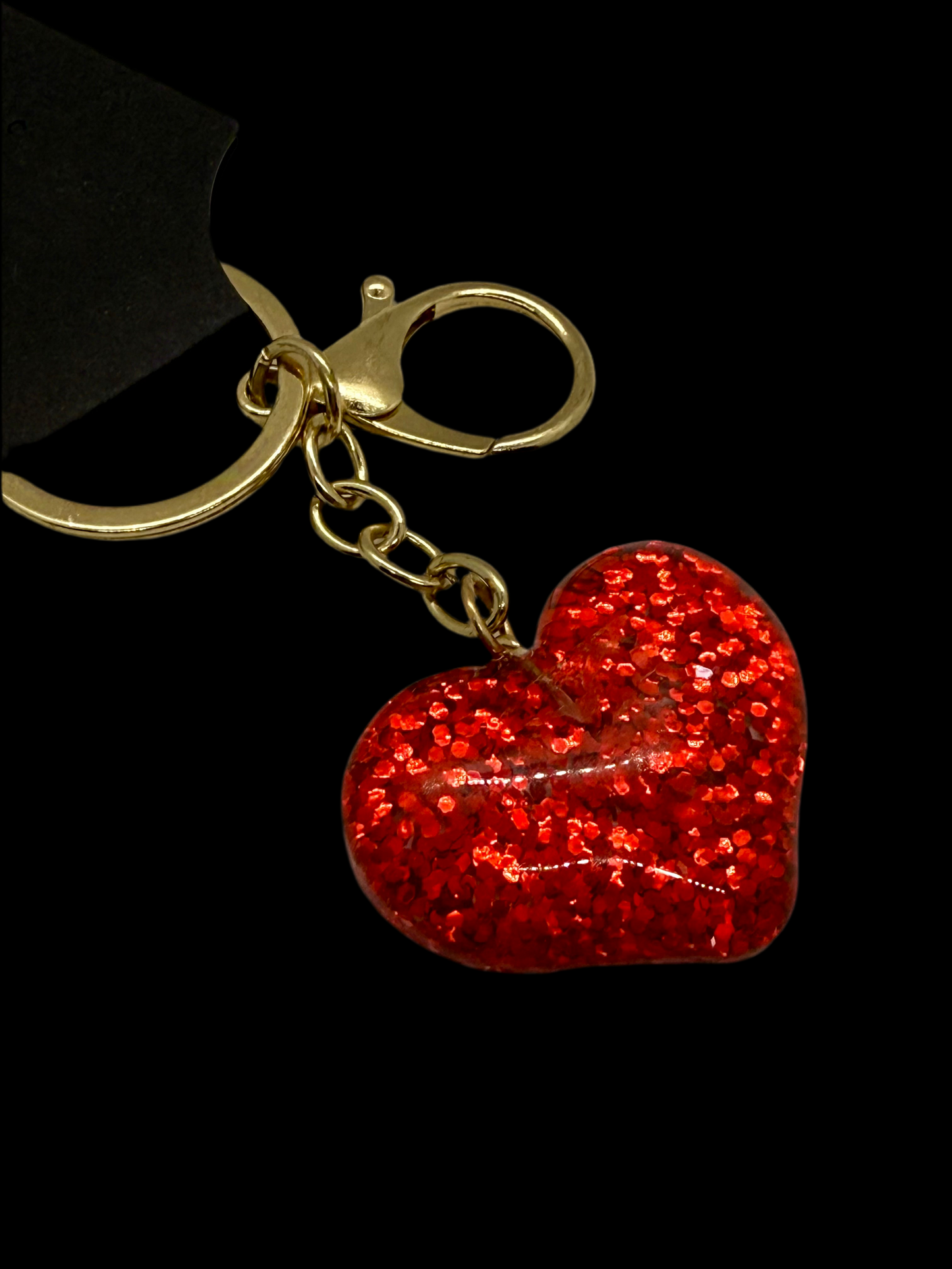 Sparkle Heart Keychains