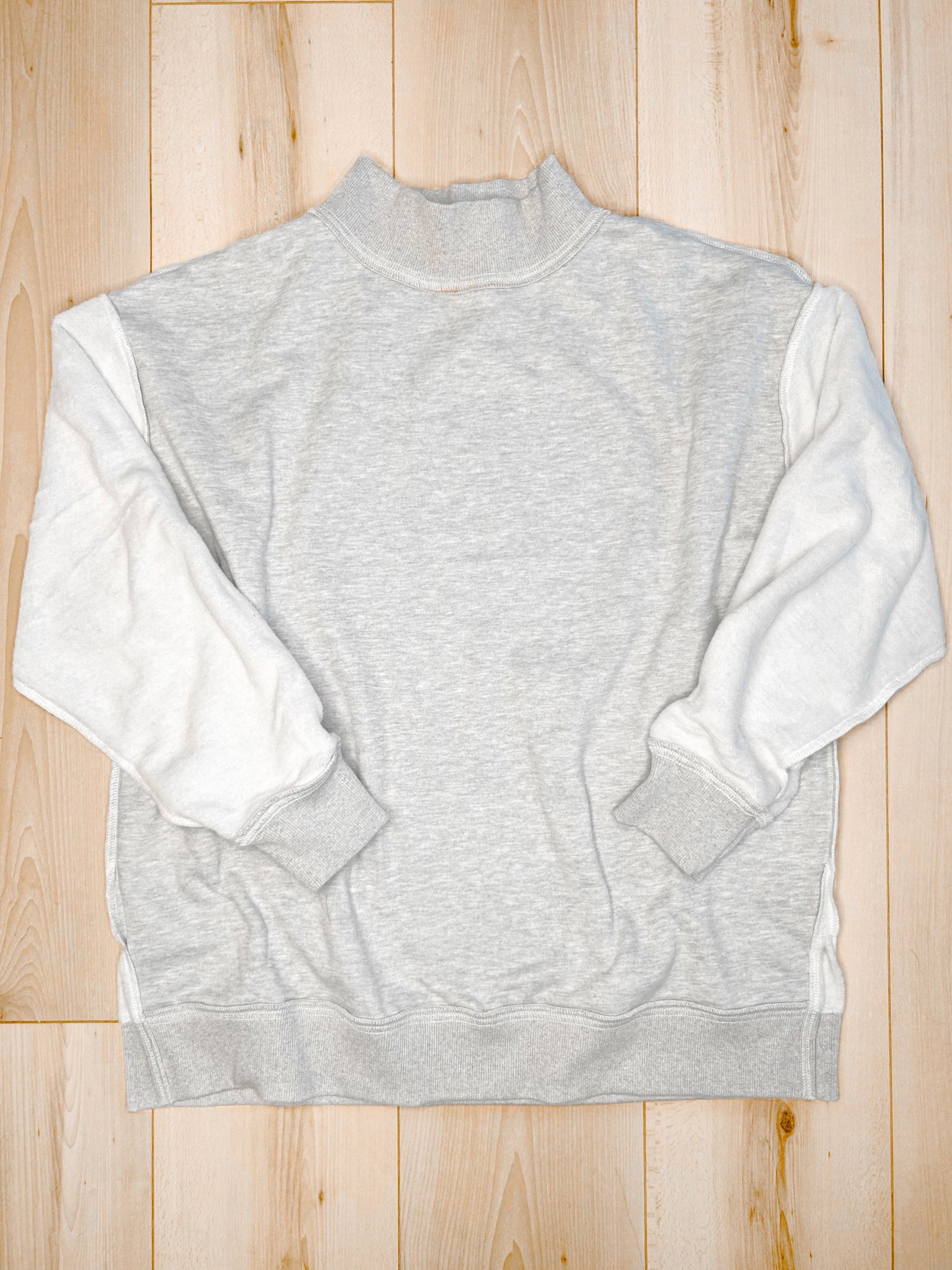 PREORDER Oversized Inside Out and Reversible Mockneck Sweatshirt - Girl Code Couture