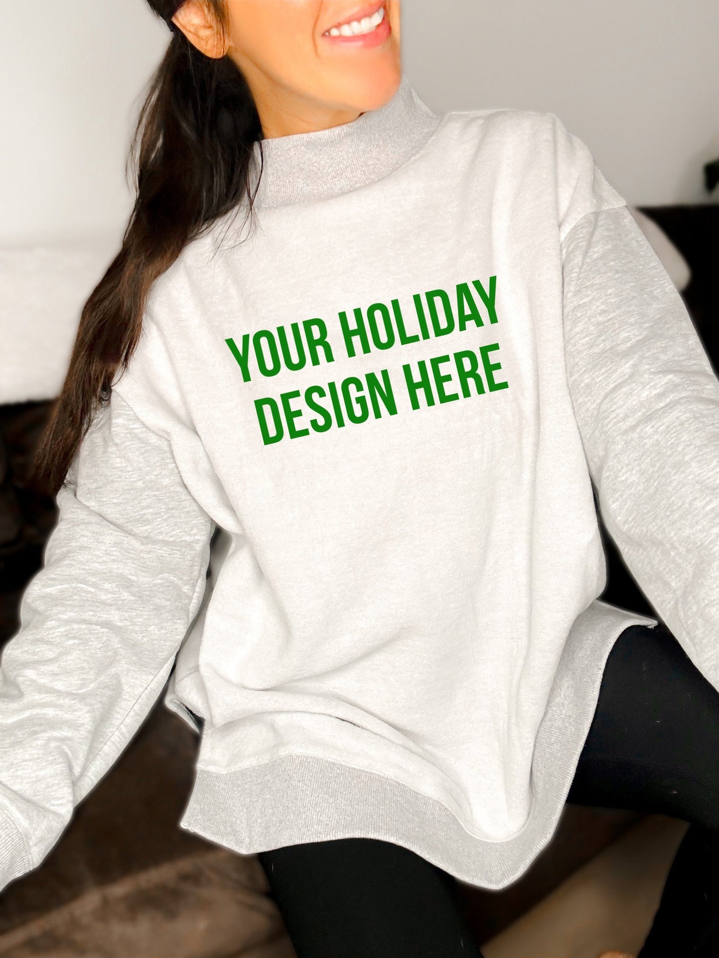 PREORDER Oversized Inside Out and Reversible Mockneck Sweatshirt - Girl Code Couture