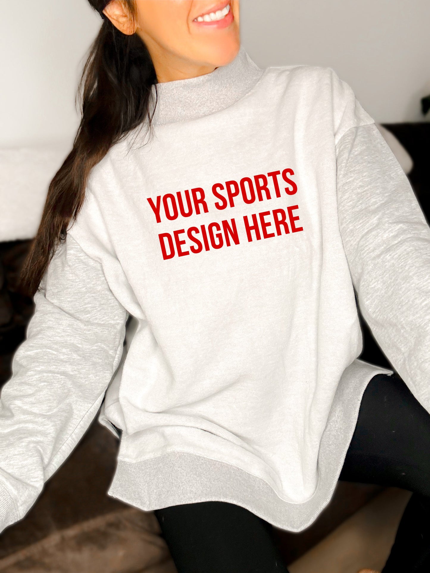 PREORDER Oversized Inside Out and Reversible Mockneck Sweatshirt - Girl Code Couture