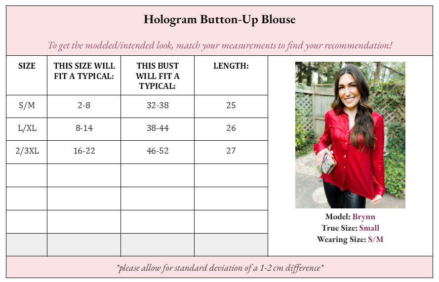 Halo Holographic Button - Up Blouse - Girl Code Couture