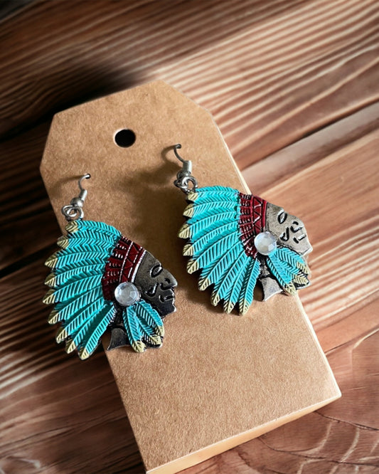 Spirit Feather Statement Earrings