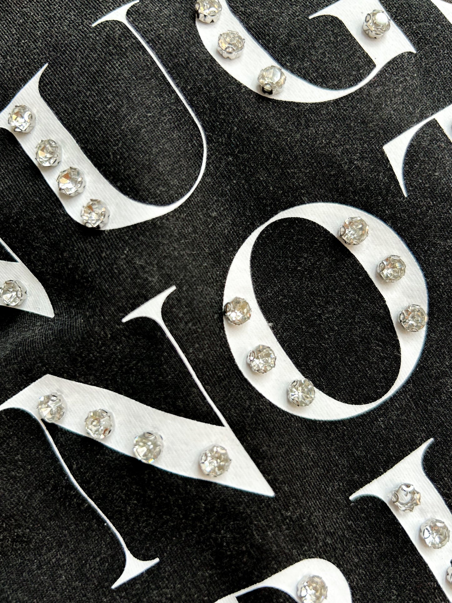 “Nugs Not Drugs” Graphic & Studded Washed Tee - Girl Code Couture