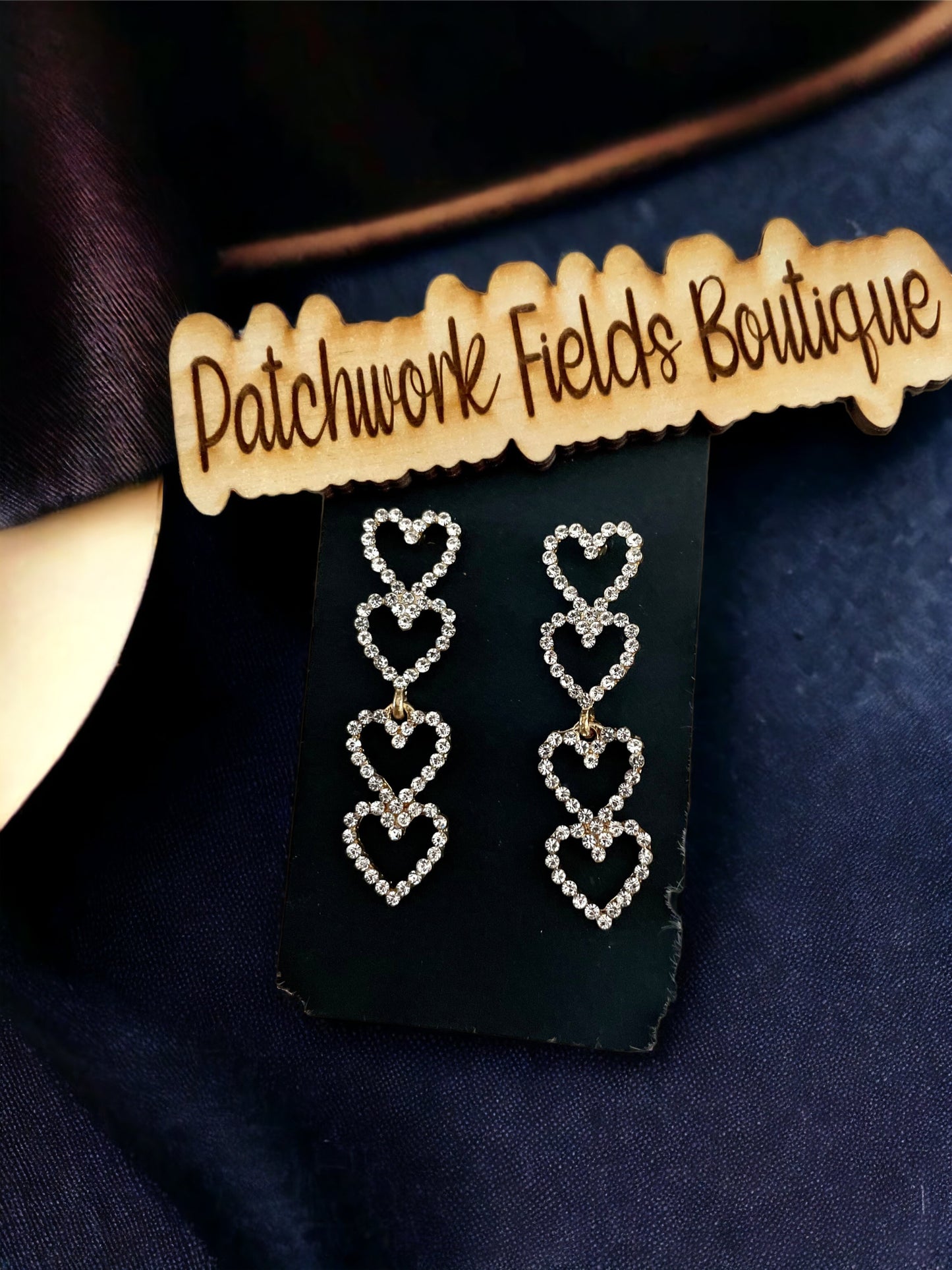 Radiant Heart Cascade Earrings