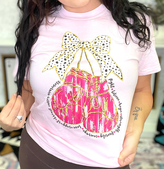 Boxing Glove Awareness Graphic Tee