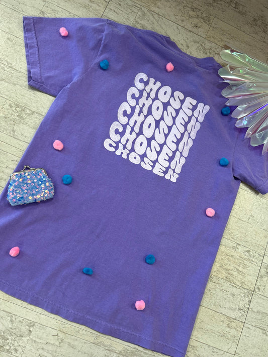 chosen pocket tee | violet