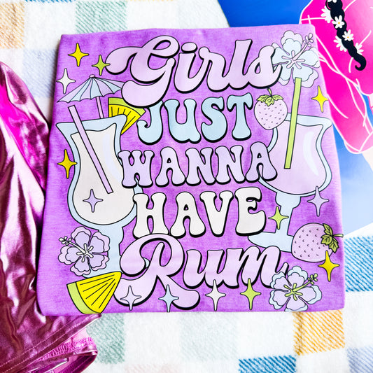 Girls Just Wanna Have Rum Graphic Tee