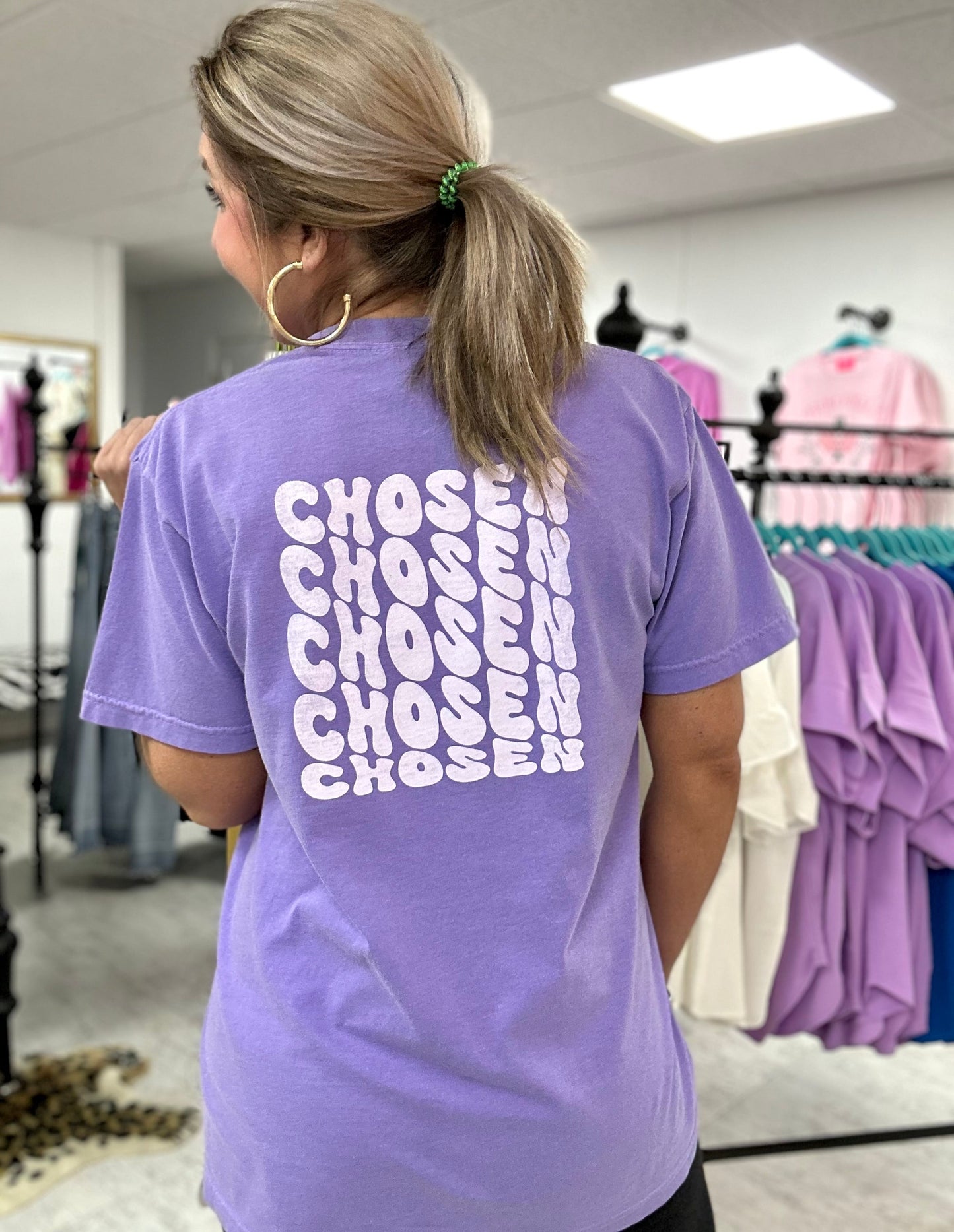 chosen pocket tee | violet