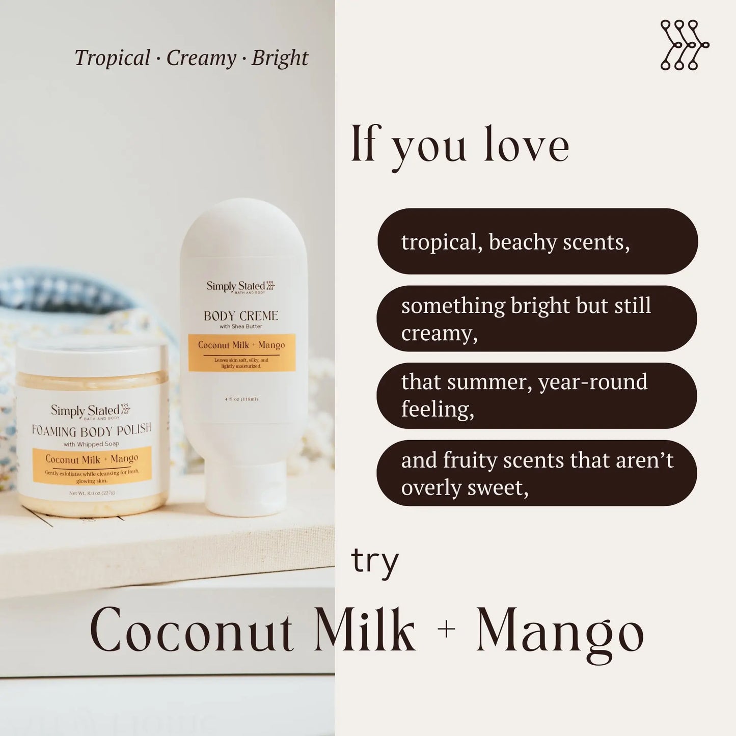 Coconut Milk + Mango Foaming Body Polish