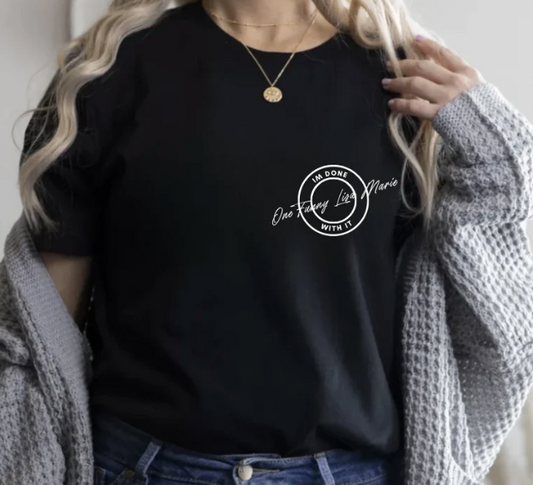 Lisa Marie I'm Done With It Collage Tee