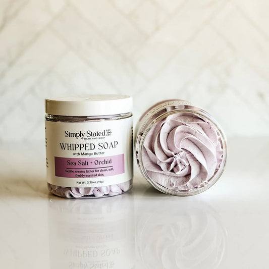 Sea Salt + Orchid Whipped Soap