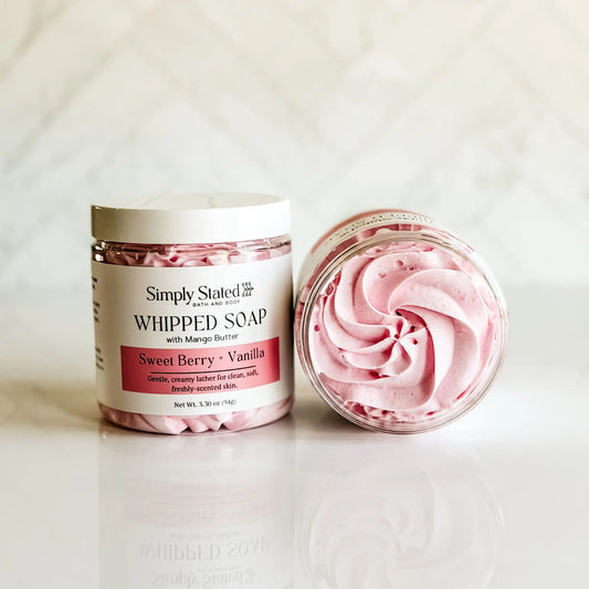 Sweet Berry + Vanilla Whipped Soap