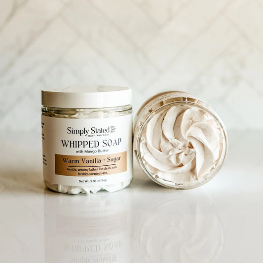 Warm Vanilla + Sugar Whipped Soap