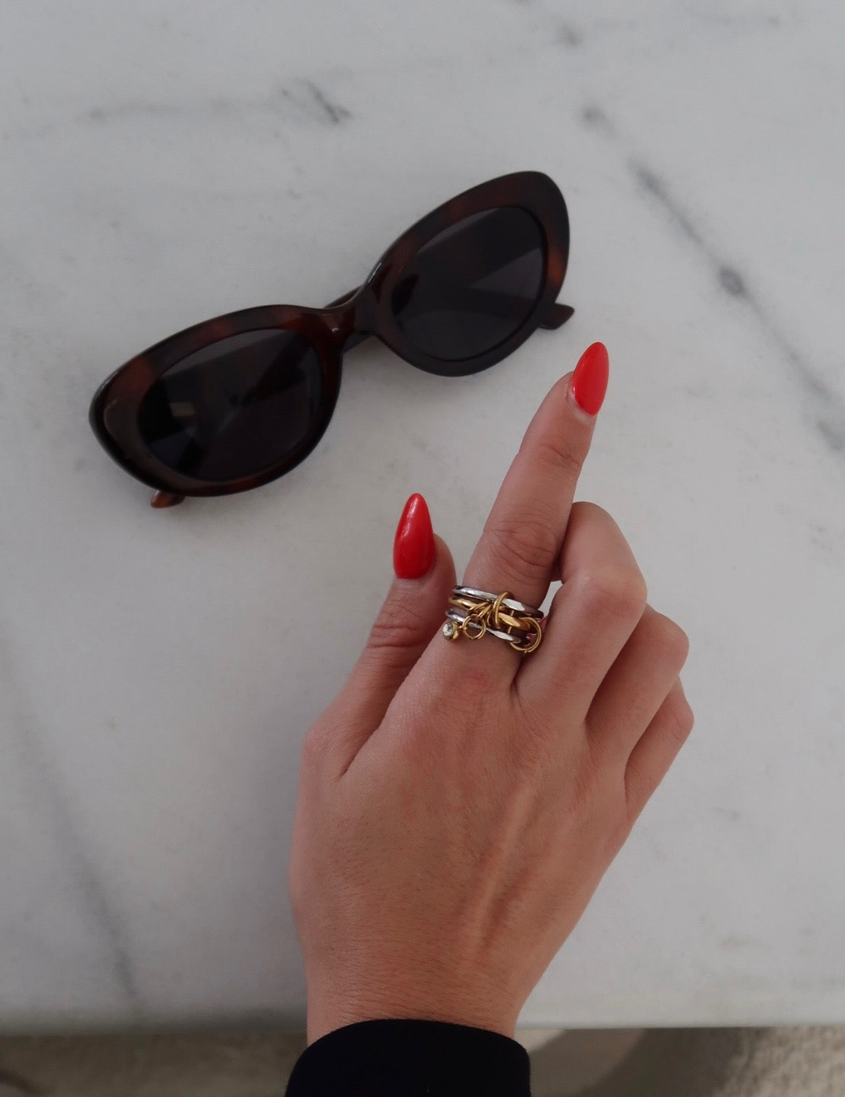 TWO TONED JULIA RING