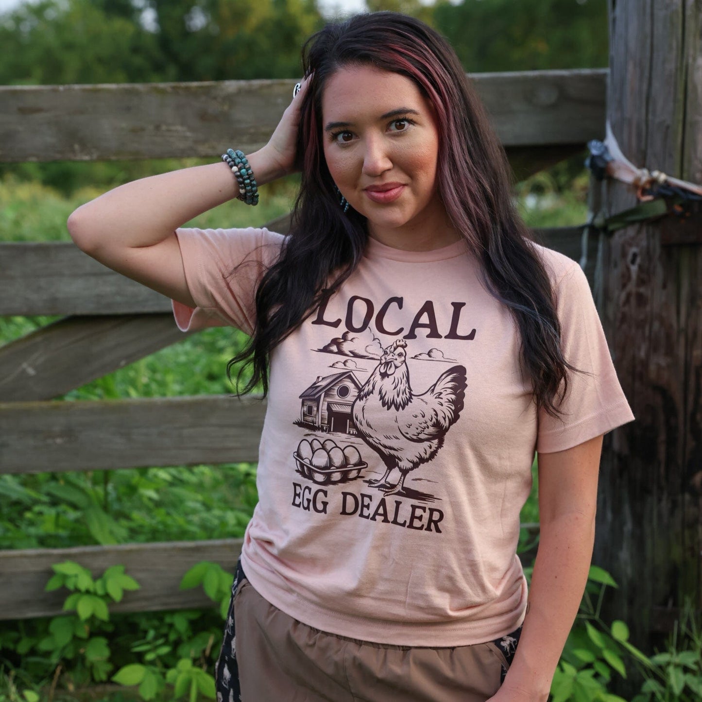 FestiviTees Women - Apparel - Shirts - T-Shirts Local Egg Dealer Farm Soft Graphic Tee