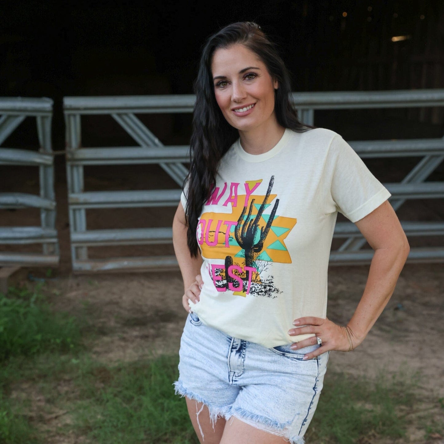 FestiviTees Women - Apparel - Shirts - T-Shirts Way Out West Desert Soft Graphic Tee