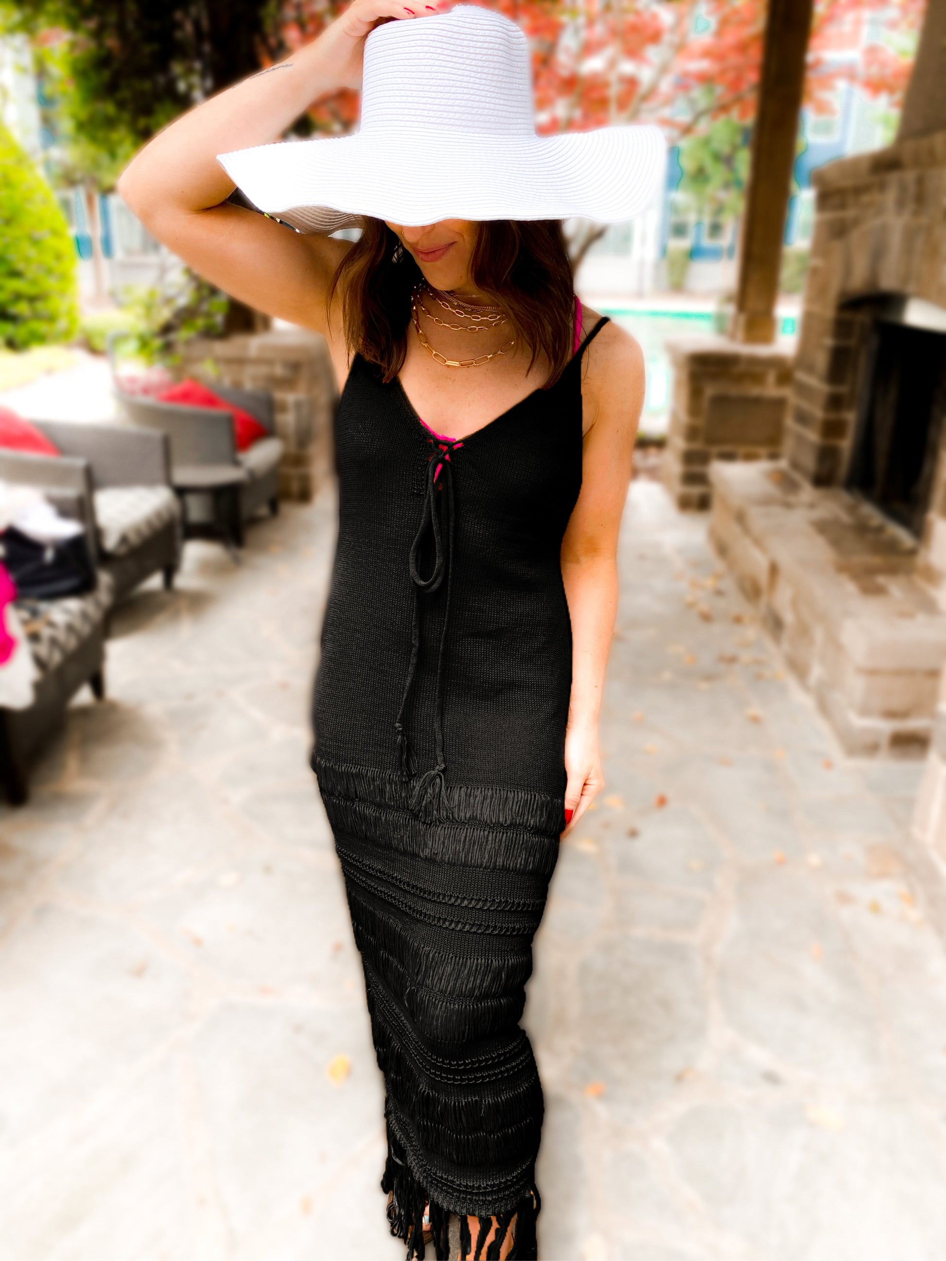 Vera V - Neck Beach Dress Coverup - Girl Code Couture