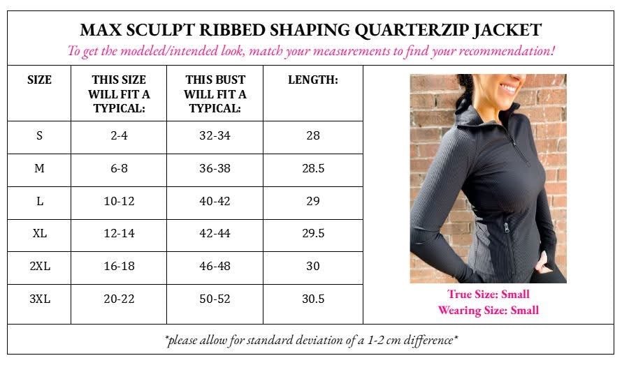 PREORDER Max Sculpt Pullover Shaping Quarter Zip Jacket - Girl Code Couture