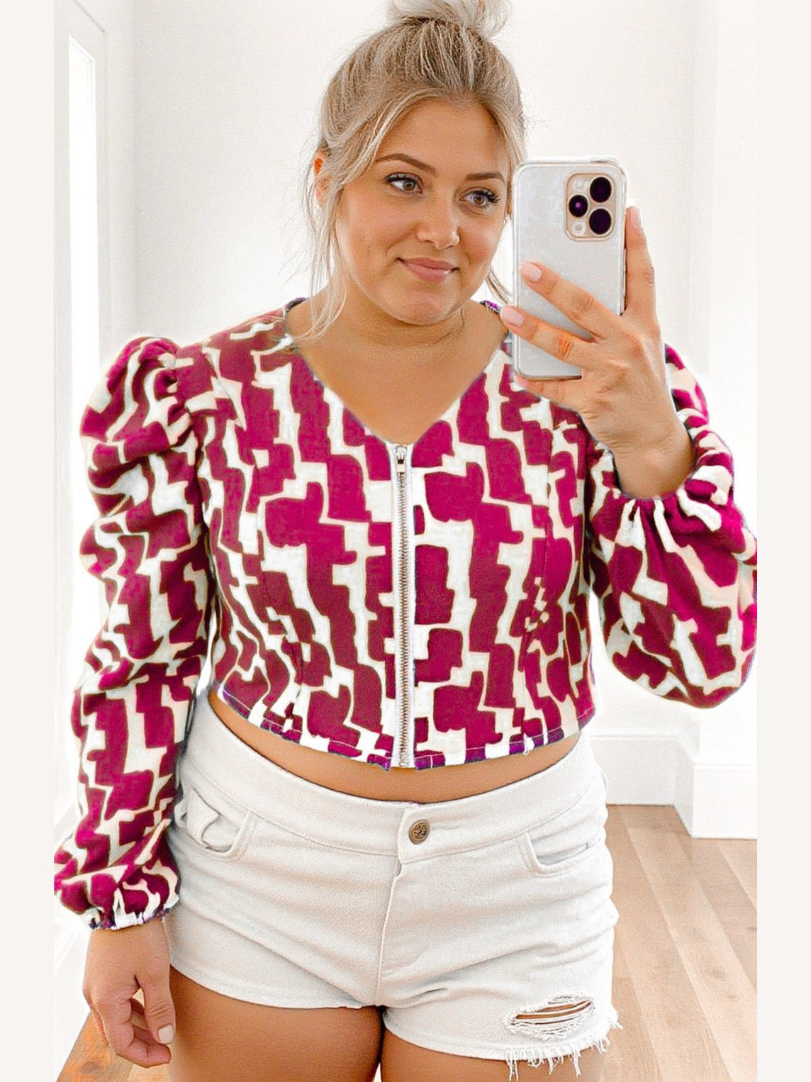 Zola Zip Up Crop Top - Girl Code Couture