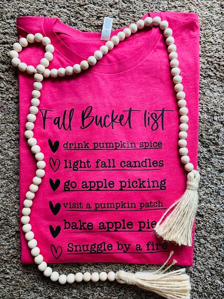 Fall Bucket List~pink~